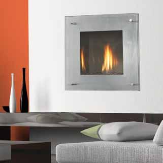 highlight the unique flame. Accent the firebox with a media color that complements your homes decor.