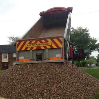 The Gravel was delivered on Thursday 14th and we