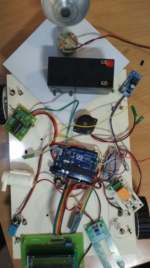 start Initialize serial port robot is also able to detect the field end by detecting the compound of the field.