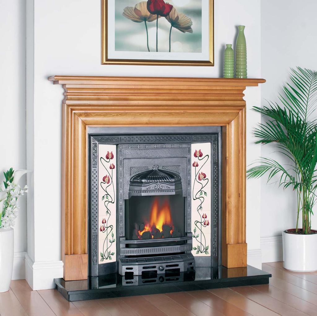 Eden Integra Antique The Eden Integra casting is a classic Victorian tiled design shown here in an authentic Antique Finish using black graphite instead of the old black lead.