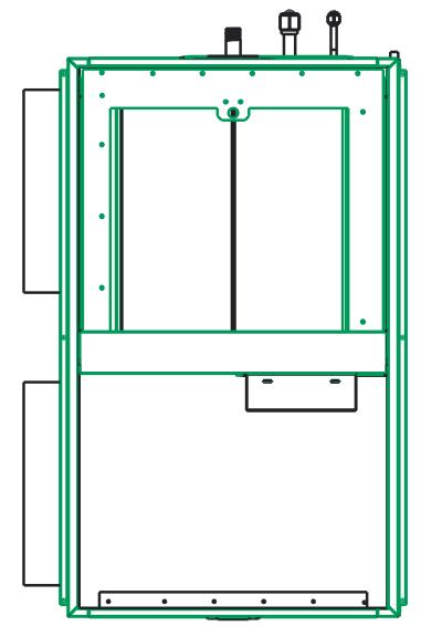 2.1 Service Clearances For servicing, a minimum clearance of 750mm shall be provided on all three sides as shown in Diagram 2, and extend vertically to one meter above the heater roof.