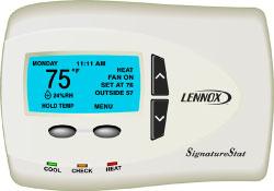 FEATURES CONTROLS OPTIONS SignatureStat Home Comfort Control Combination temperature and humidity control. 2 Heat/2 Cool Auto changeover Controls humidity during cooling operation.
