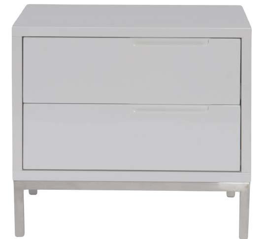 Sleeping Made Simple. ER-1199-18 NAPLES SIDE TABLE WHITE A sleek minimalist design lends itself well to the Naples Side Table.