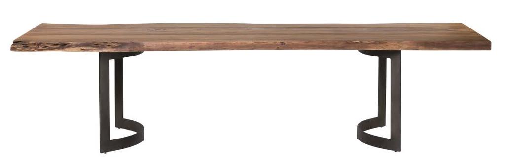 Dining Made Simple. VE-1001-03 BENT DINING TABLE SMALL SMOKED Gather around organic lines and subtle detailing.