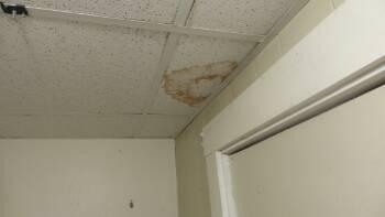 Dry ceiling stains Foor damage is not structural concern 6.