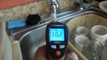Water Temperature checked and it held constant between 100-110+/- degrees F. 2. Main Bath Kitchen Hot water temperature Toilet functioned properly at time of inspection.