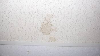 5. Floors, Ceilings & Walls Past or present water stains, dry at time of inspection.