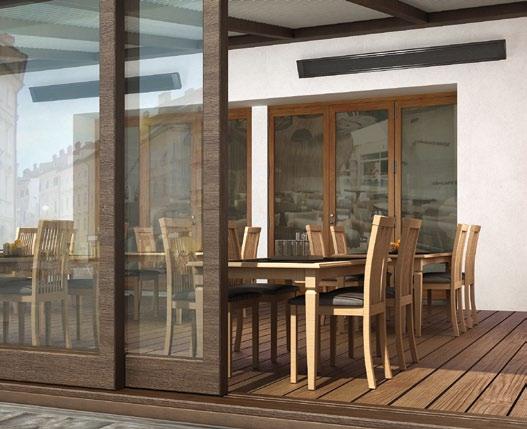 the glare. Ideal for enclosed terraces, conservatories, reception areas, churches, cafes, restaurants, shops, zoos and many more. Features Cost effective and efficient.