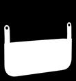 5405 backrest: H: 39 cm / 15,5 - W: 67 cm / 26,5 - D: 11 cm / 4,5 back pillow: H: 50 cm / 26 - W: 70 cm / 27,5 - D: 20 cm / 7,8 backrest: slate grey polyester, black powder coated steel back pillow: