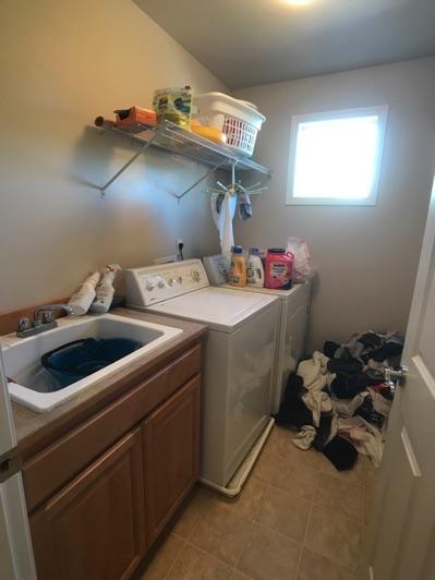 1. Location Upstairs Upstairs Laundry 2. Condition Ceiling and walls are in good condition overall.