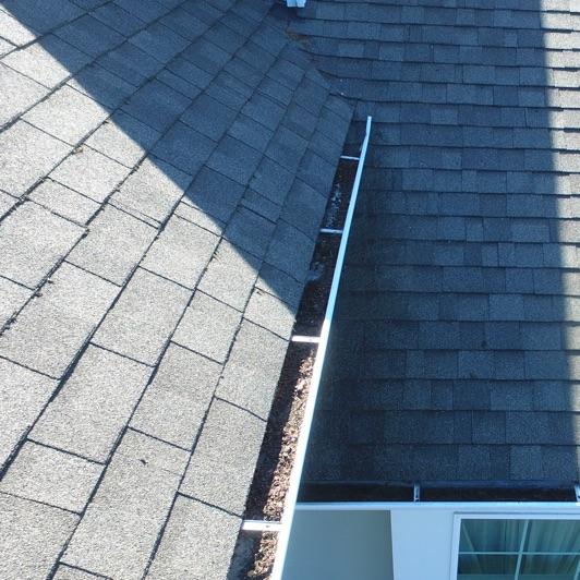 Gutters Gutters and downspouts appeared in good condition overall.
