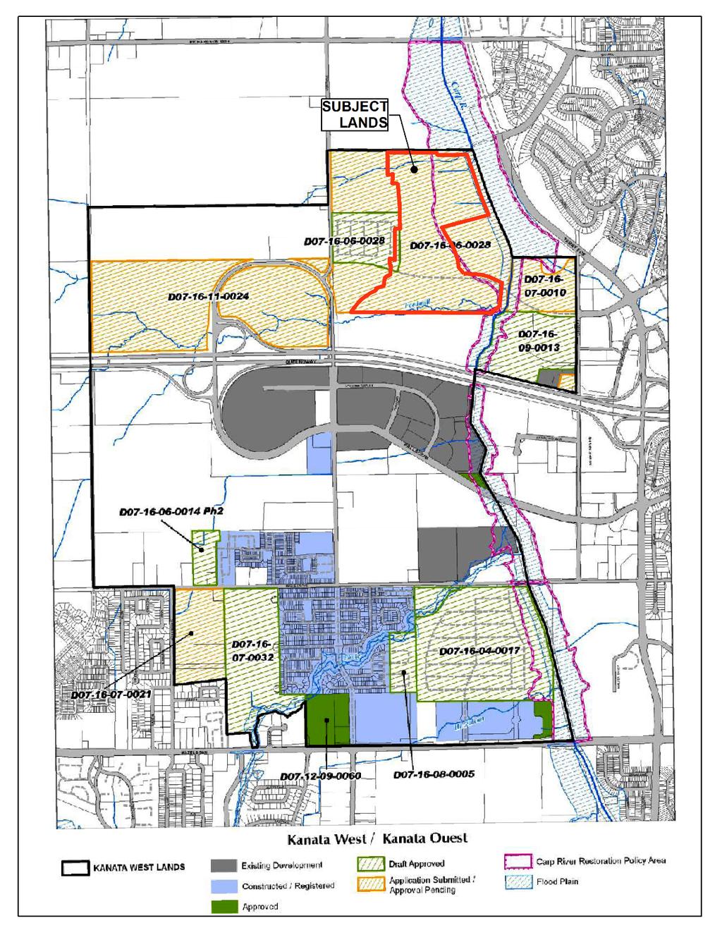 Figure 7 Kanata West Carp River Monitoring Plan