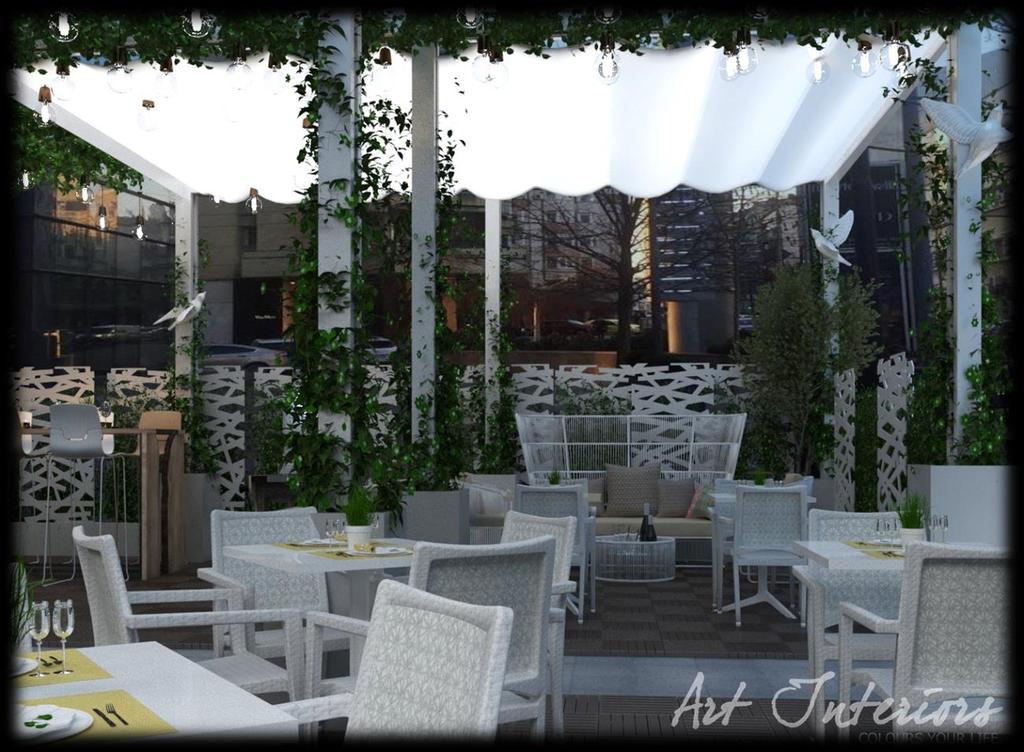 Outdoor design- Hotel Radisson Caffe Citta Concept Design Art Interiors