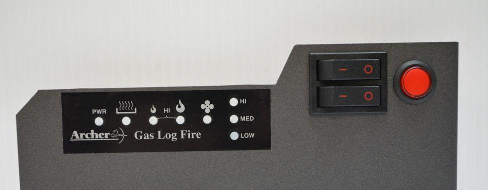 LIGHTING INSTRUCTIONS 1. Main Electrical power supply must always be switched on to the unit with the two burner switches in the off position (up) before commencing lighting the heater. 2.