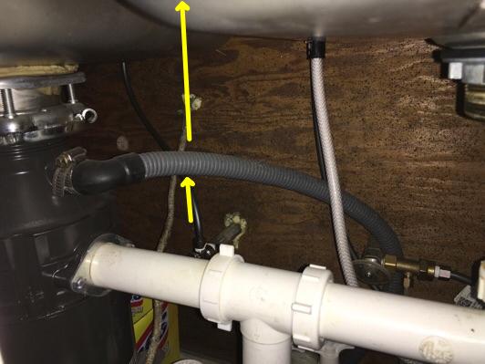 Recommend having a licensed plumber install a air gap or drip loop to prevent possible contamination to water supply. Minor condition to correct 5.