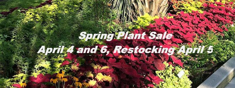 Spring 2019 Onsite Plant Sale April 4 and 6 from 9AM-Noon (closed April 5) The Brunswick County Extension Master Gardeners are ready for the Spring Plant Sale.