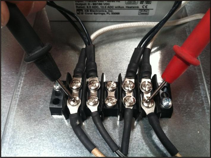 Image 24 To replace the element, locate the 2 large WHITE wires leading to the