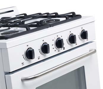 30 UNIQUE white black MODEL (shown) UGP-30G OF1 W OPERATION Set for propane (LPG) - A natural (NG) conversion kit is included DIMENSIONS: COOKING SURFACE HEIGHT oven: 14 x 24 x 21.