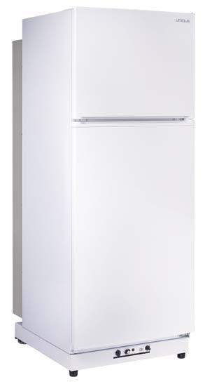 PROPANE FRIDGES UGP-13 13.4 cu/ft - 379 litres white MODEL (shown) SIZE OPERATION DIMENSIONS: SM DIMENSIONS: DV MIN. CLEARANCES FOR INSTALLATION WEIGHT (unboxed) GAS CONSUMPTION BTU UGP-13 total: 13.