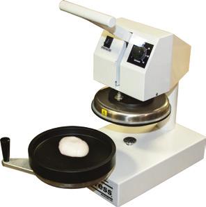 NOTE: The DXP-PB-2-8 par-bake press has a fixed temperature of 430 F. Once the platens have reached temperature, the temperature indicating light will turn off. 3.
