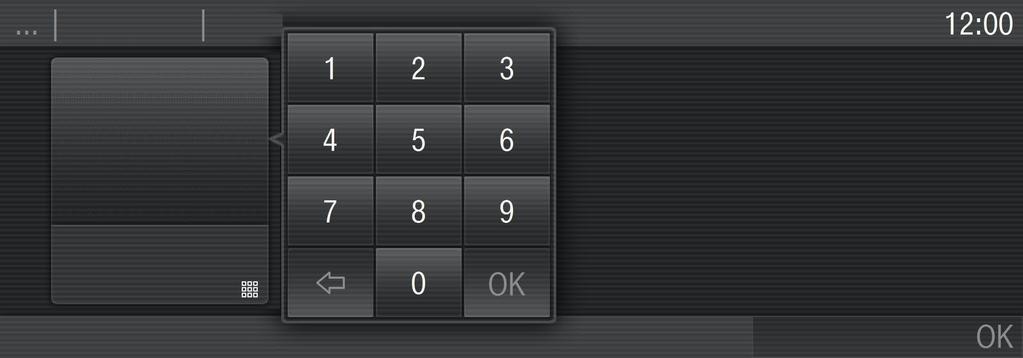 Controls Entering numbers You can enter numbers by swiping and touching the roller or via the numerical keypad.