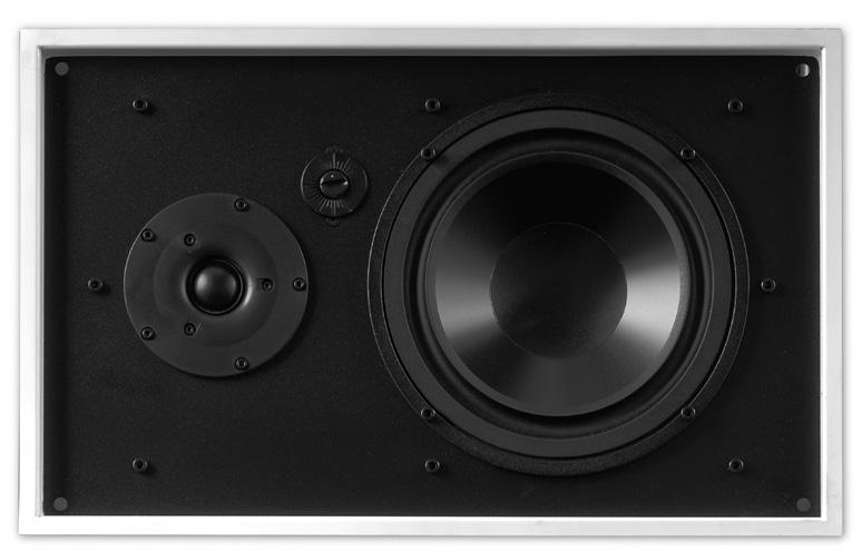 IN-WALL SPEAKERS FEATURES James proprietary Neodymium drivers, AFDC circuit, Fully sealed enclosures, Aircraft grade aluminum construction, Paintable flush metal grille,