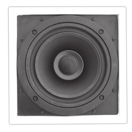 875 (in) 233 x 98 (mm) Weight 7 lbs (3.2 kg) Cutout diameter 8.375 (in) 213 (mm) 62CfPB 62Csq Ceiling Speaker (1) 6.