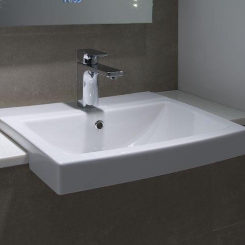 Alternatively opt for a semicountertop basin with bathroom furniture.