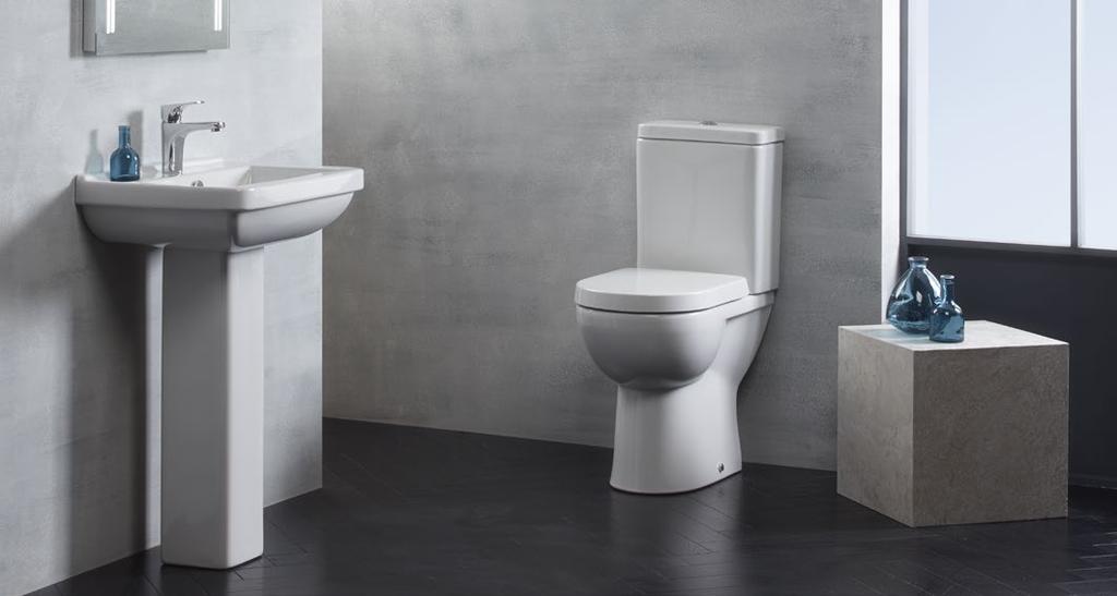 WC pans The Ion range has a whole host of WC options including a standard pan and 6/4L cistern, a back to wall pan