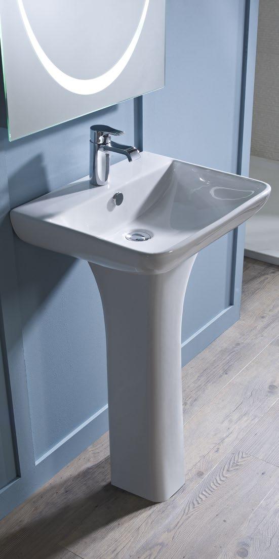 Your Structure Sanitaryware Options STRUCTURE FEATURES Basin & pedestal The Structure basin has a stunning thin edged design, available with 1 tap