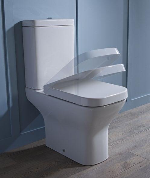 Soft close toilet seat The Structure seat has a contemporary wrap over design and is manufactured from high quality thermoset plastic.