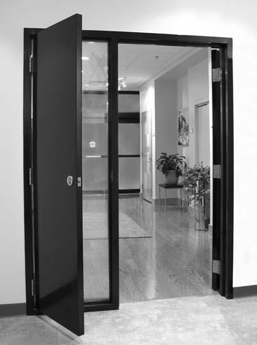 Other applications include the top portion of a dutch door, communicating doors and shallow closets.
