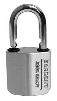Padlocks 758 & 858 Padlock Features Cylinder easily removed while in the unlocked position for rekeying Available in the following single key sections S, R, U, CR and the following keyway families L,