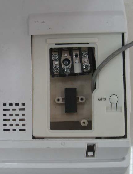 During installation by customer, remove the wire clamp at first and then remove the