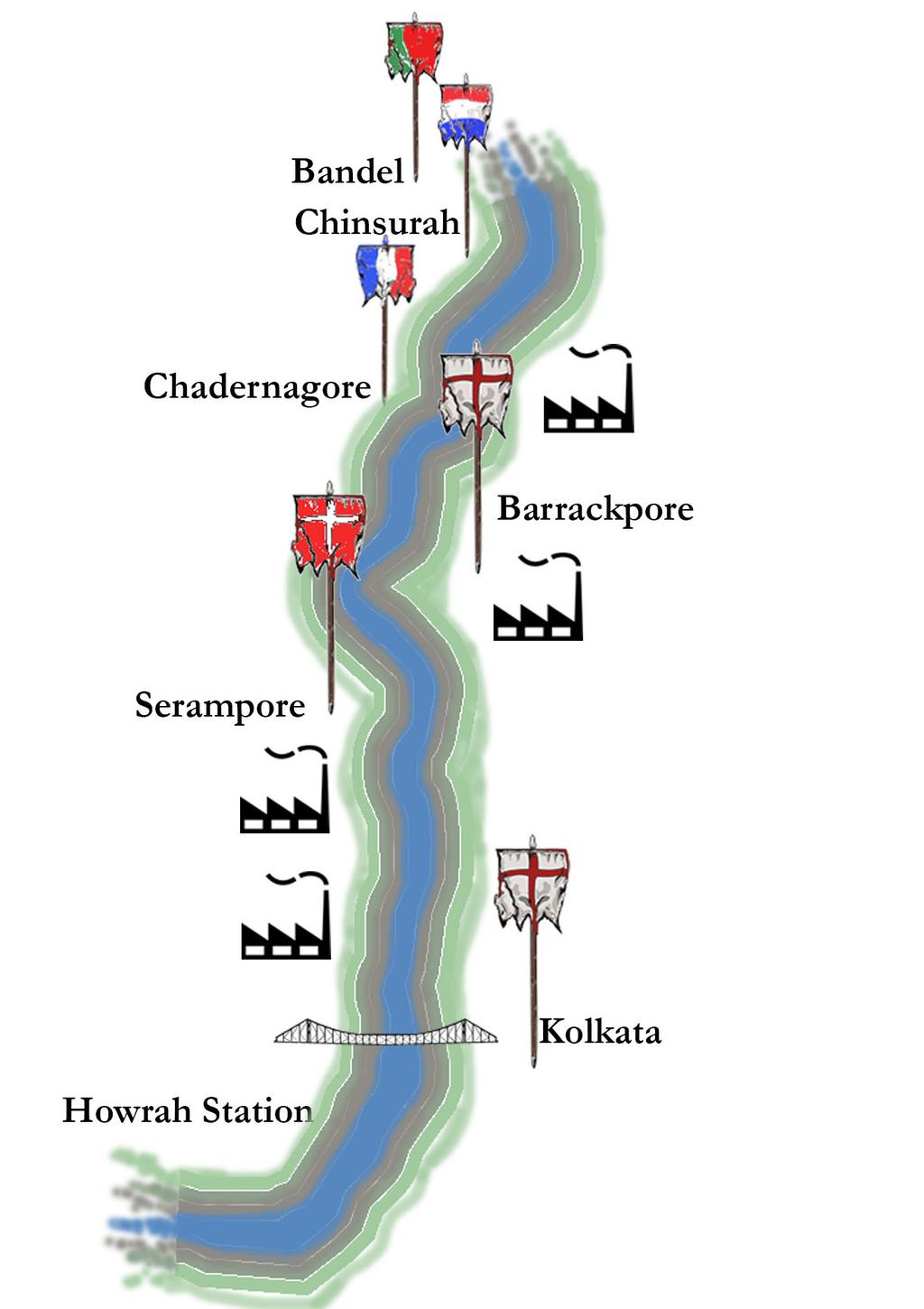BACKGROUND schematic map showing the
