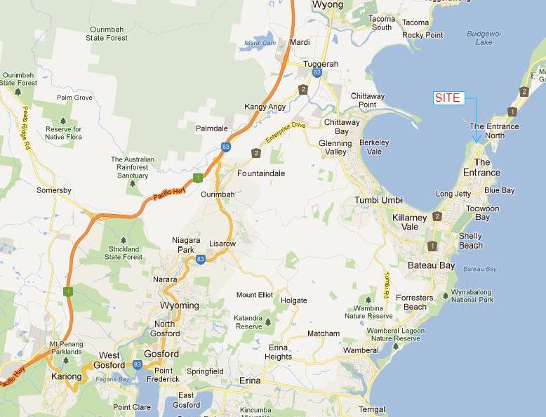 Figure 4 Location within Central Coast Commuting to Sydney for work is less evident in The Entrance, as a result of its being a less accessible to Sydney, than Gosford and Wyong.