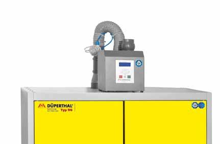ATEX-compliant Directive 94/9/EC II (3) G c IIB T4 II (3) G [n4] Exhaust air monitor with ventilator Filter unit with ventilator The many advantages of the DÜPERTHAL exhaust air systems and