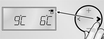 Selecting the temperature Set the language The temperatures in both compartments can be set independently of each other from +5 C to +18 C.