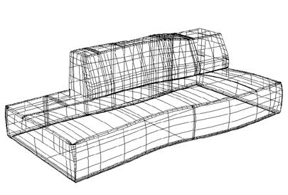 1,2,3 1000 The Bend-Sofa, which launched at Milan Design Week 2010, is B&B Italia s 1000th project.