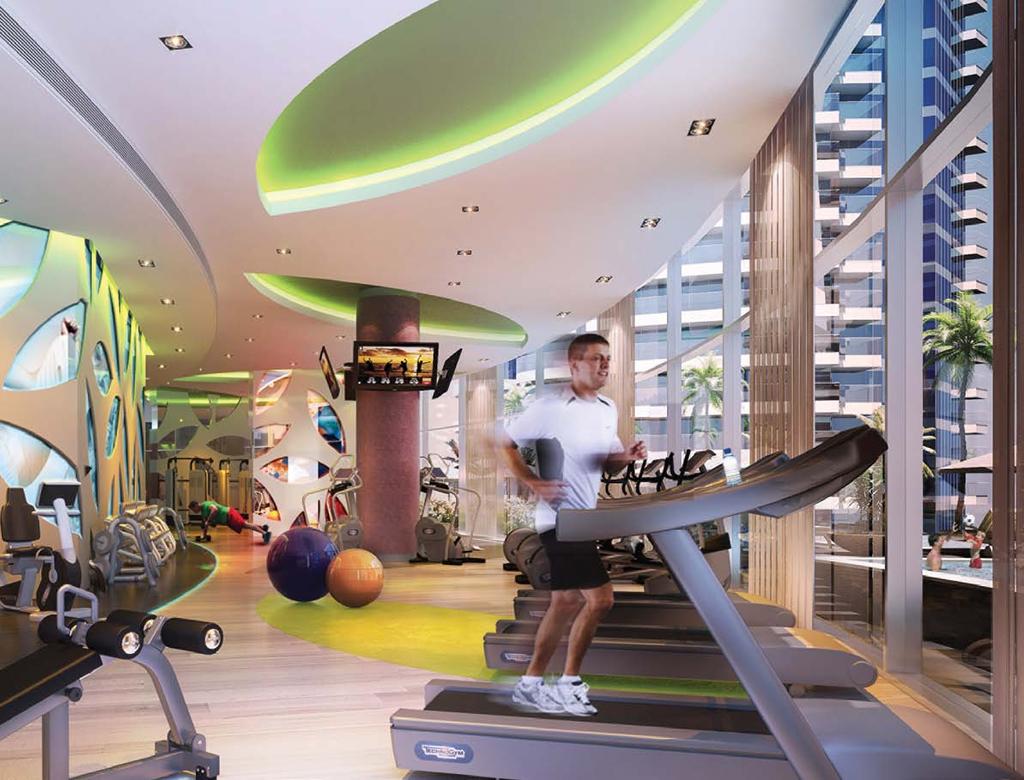 FITNESS CENTER AND WELLNESS The Paramount brand of fitness and wellness is reserved for the health conscious and those drawn to the allure of a