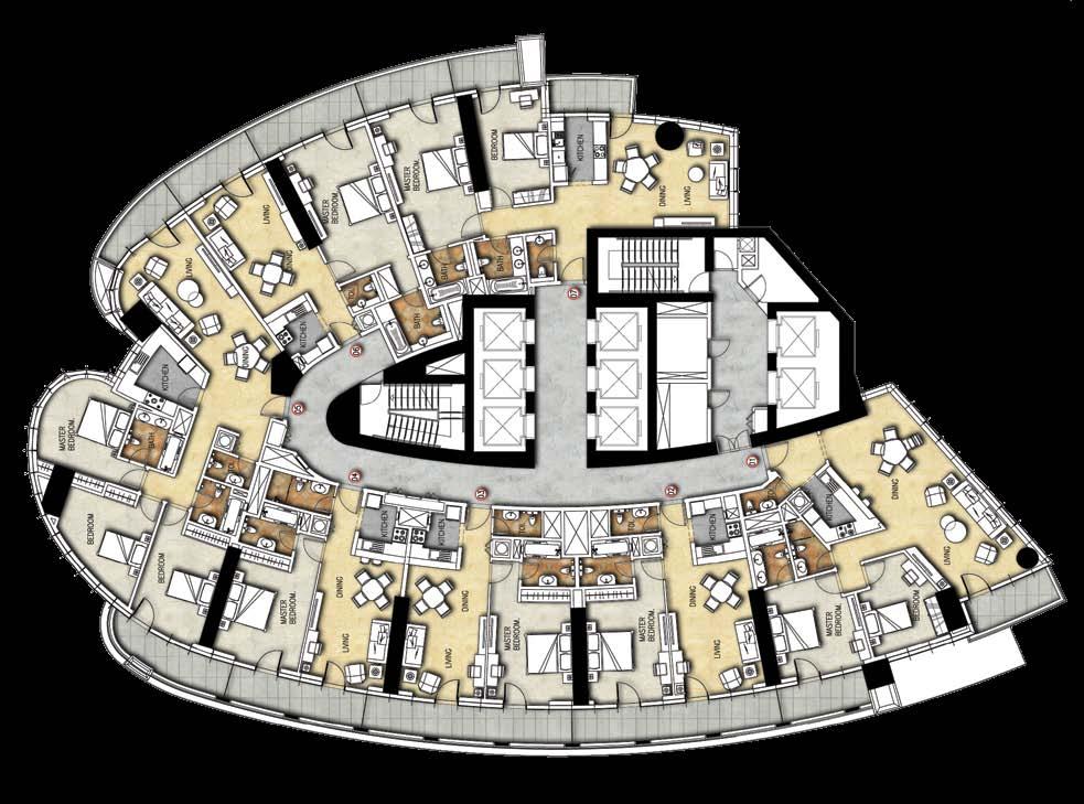 TYPICAL FLOOR PLAN 10 TO 23 & 26 TO 45 TYPICAL FLOOR PLAN 24 & 25 Disclaimer: All pictures, plans,