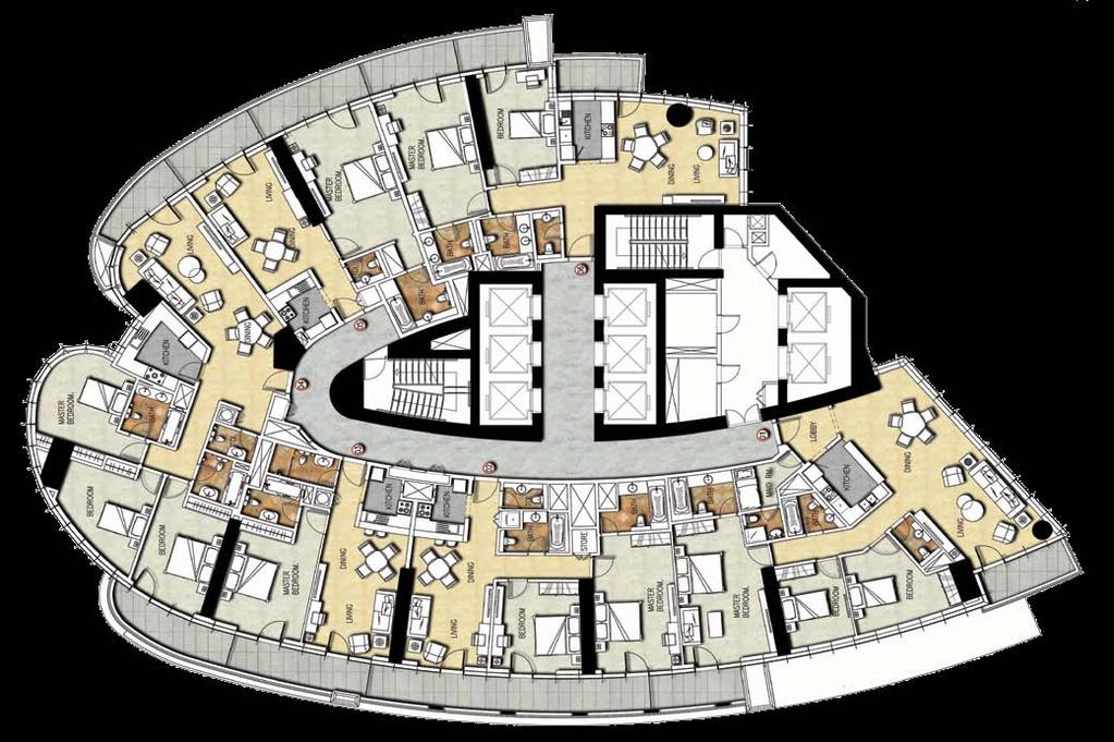 TYPICAL FLOOR PLAN 46 & 47 TYPICAL FLOOR PLAN 48 TO 65 Disclaimer: All pictures, plans, layouts, information, data and details included in this brochure are indicative only and may change at any time
