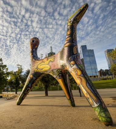 the Aboriginal artworks together with the landscaping makes the space feel Australian, and not