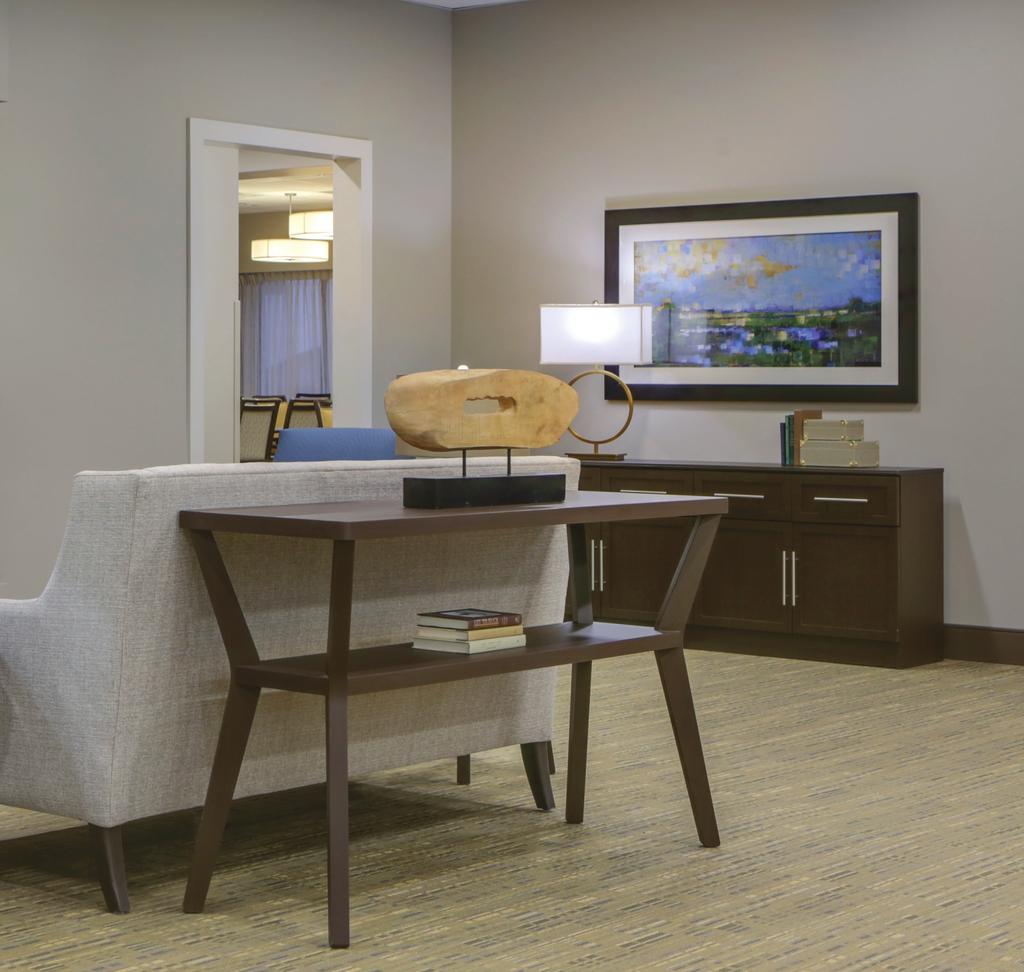 FURNITURE FOR SENIOR LIVING Creating memorable first impressions is the goal of designing spaces for seniors.