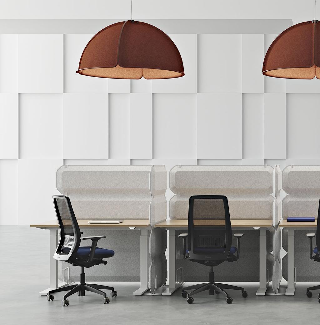 WORKING WITH MOVEMENT AND FLEXIBILITY Modern working life demands movement and flexibility. We spend less time at fixed desks and work more at temporary workspaces.
