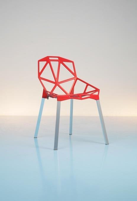 The exhibition features a collection of seventy classic chairs from the Design Museum Collection each of which illustrates a landmark in aesthetics, functionality, materials, production technology or
