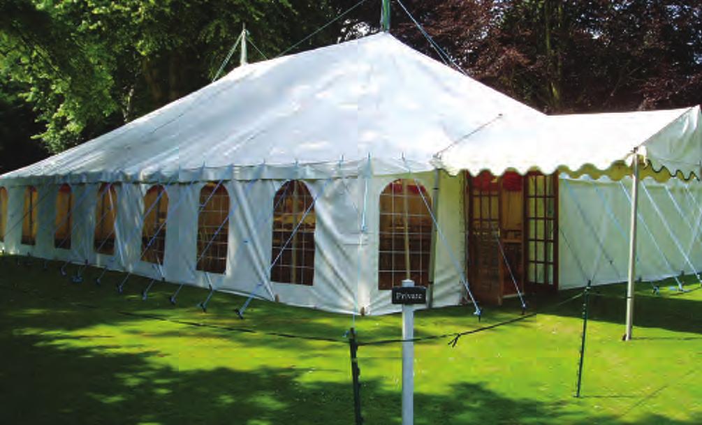 Traditional Marquees Our traditional marquees provide a beautiful venue for any function.