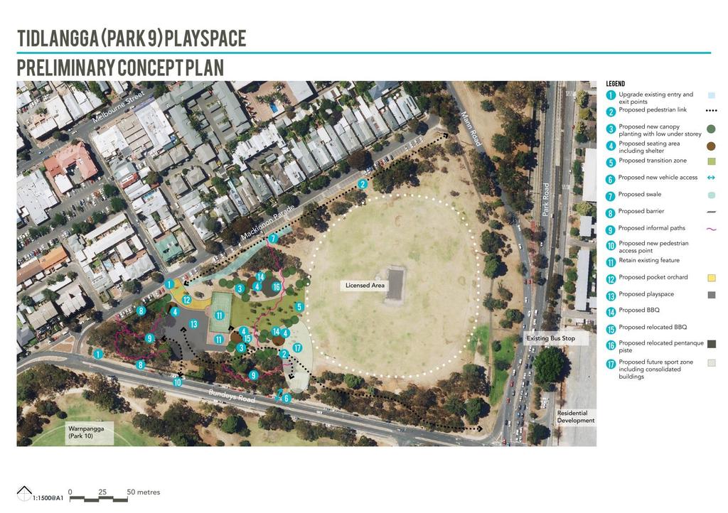 Q4. The following concept plan represents the Adelaide City Council s preliminary arrangement of suggested