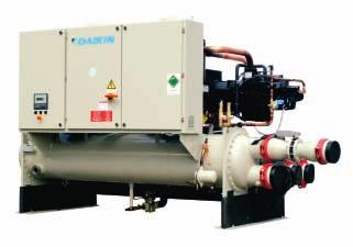 EWWD-BJYNN Water Cooled All models are PED pressure vessel approved 1 and 2 stepless single-screw compressors Optimised for use with R-134a Cooling range: 369 1050kW Super high effi ciency: EER up to