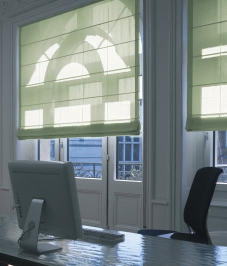 Roman Blind Systems Great versatility is the main characteristic of Roman Blinds.